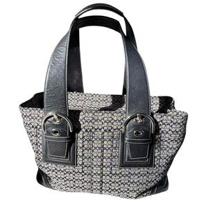 COACH Y2K Vintgae Soho Pleated
Signature Satchel Handbag